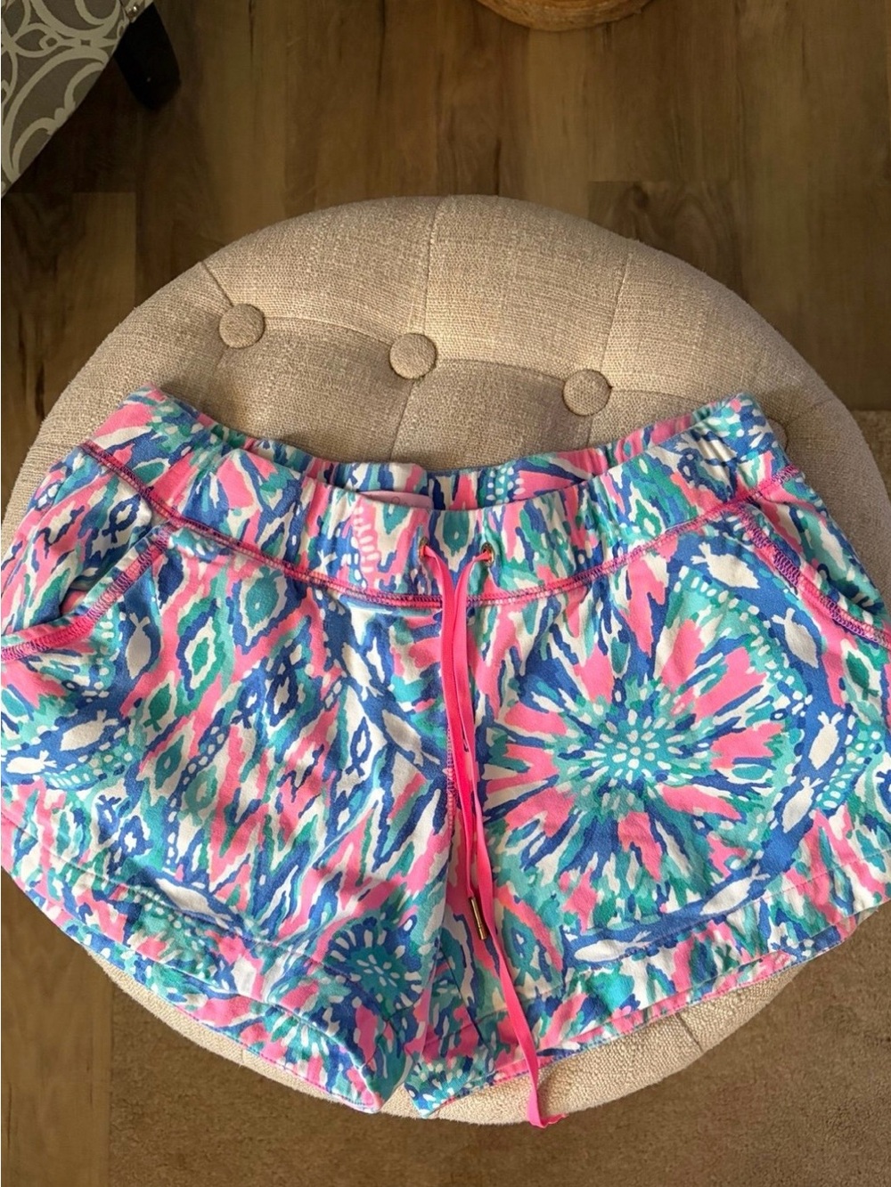 Lilly Pulitzer Vina French Terry Shorts Tiki Pink Shake It Up Size S